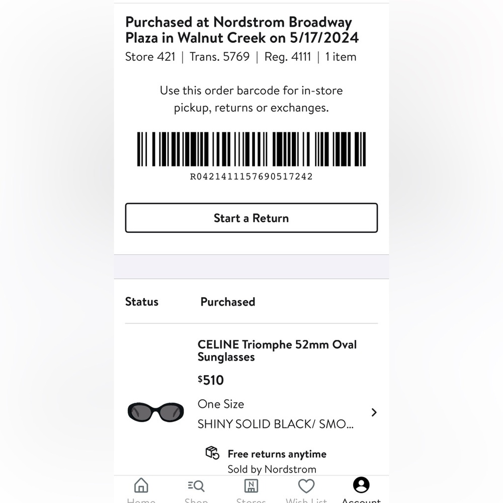 Celine Triomphe Black Sunglasses - Picture 12 of 12